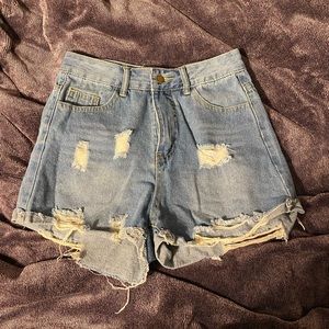 Shein Ripped Denim Shorts